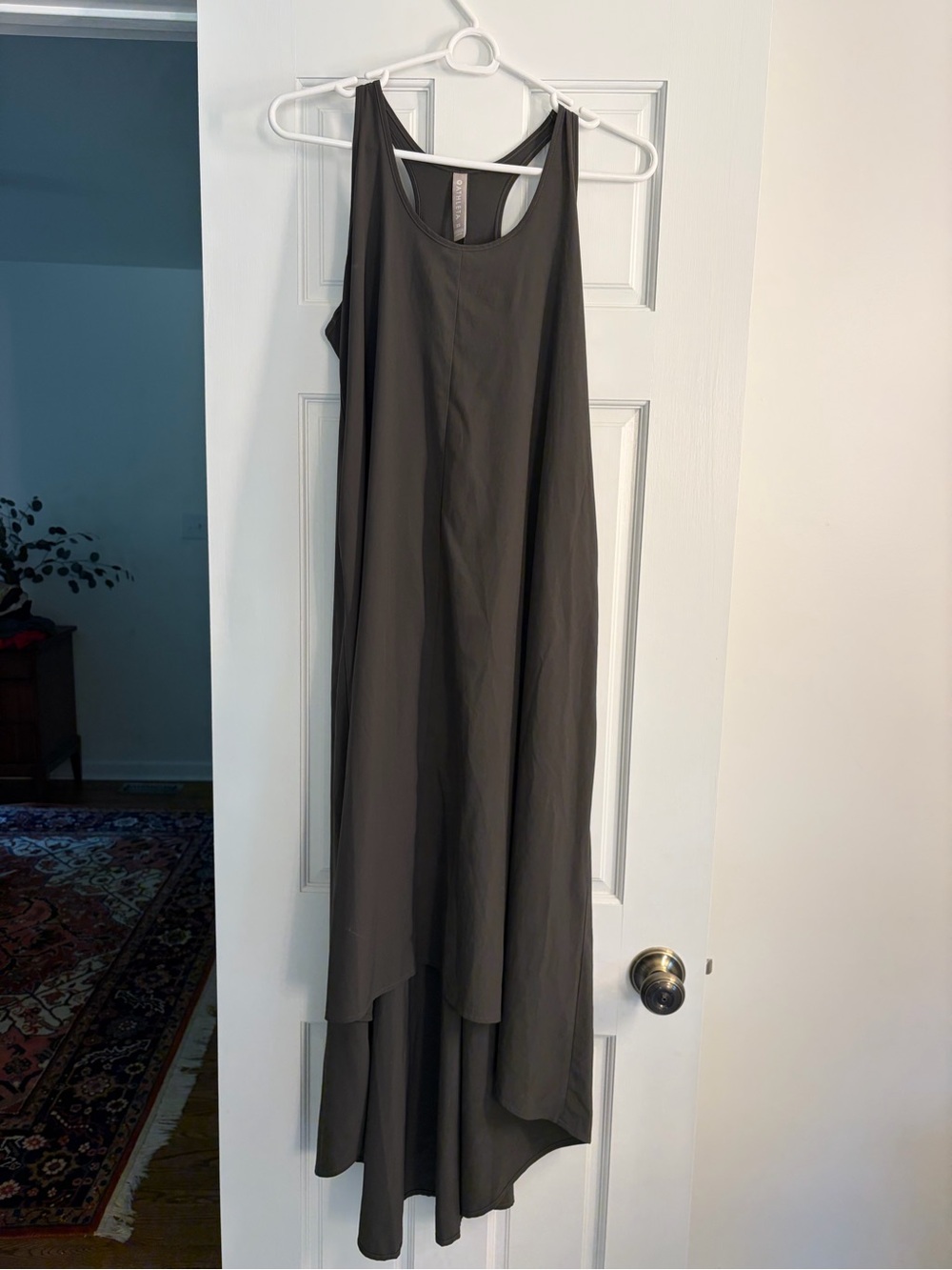 Athleta Charcoal High-Low Maxi Dress